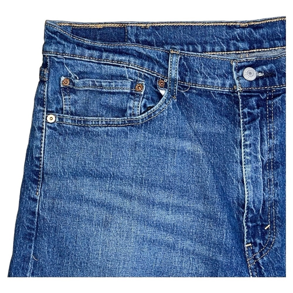 Levi’s 505 Jeans Men’s Size 38x34 Blue Straight - Picture 3 of 9